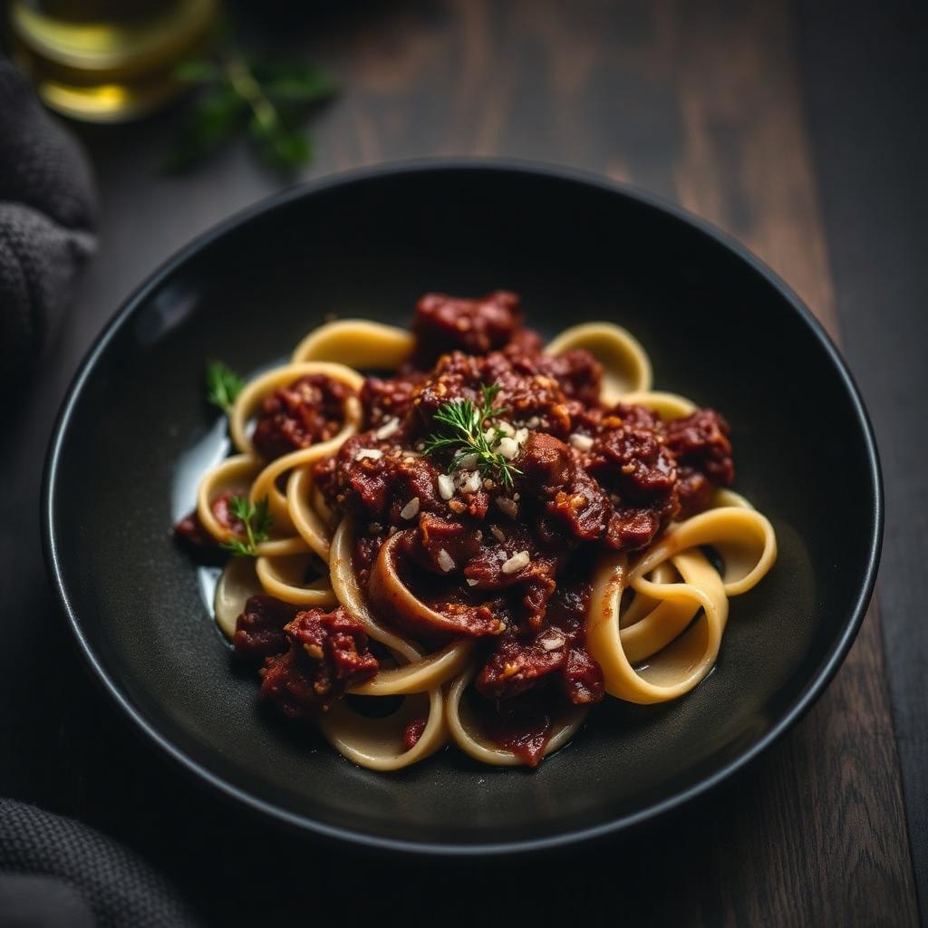 Vildsvineragout med pappardelle